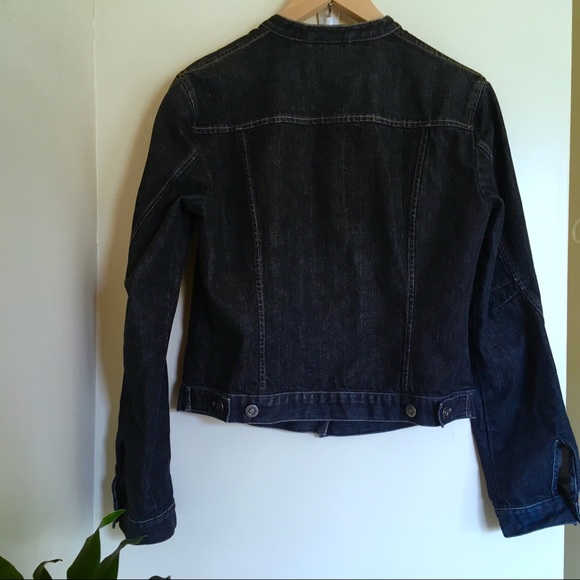 Garnet Hill Dark Blue Denim Jacket - Picture 2 of 6
